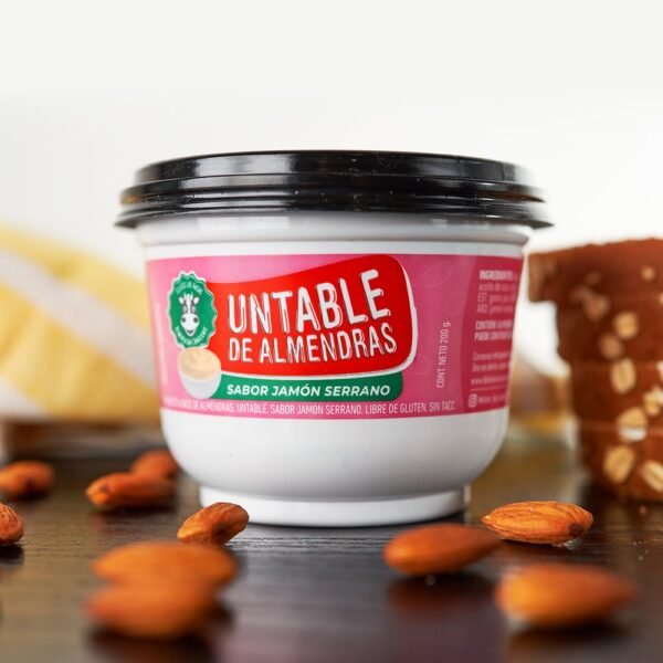 Untable de Almendras Sabor Jamón Serrano x 200 gr – Felices Las Vacas