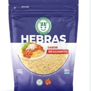 Queso Vegano en Hebras Reggianito (200 grs) - Felices las Vacas