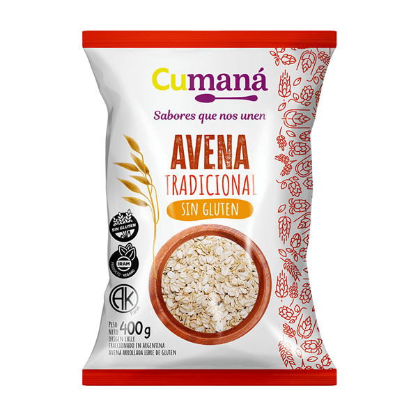Avena Instantánea / Avena Tradicional / Harina de Avena Sin Gluten (250 grs) - Cuyana