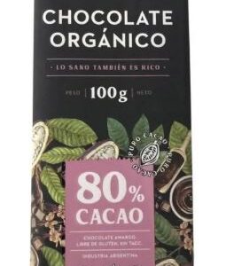 Tableta de Chocolate Amargo Orgánico 80% (100g) – Colonial
