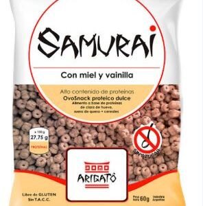 Cereal Proteico a base de clara de huevo sabor Miel y Vainilla (60g) - Samurai
